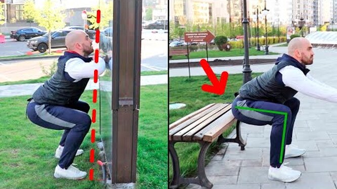 Выпады с дивана. Присел видео. Приседает с диваном. Приседания с колен в смите. Приседания для мужчин.