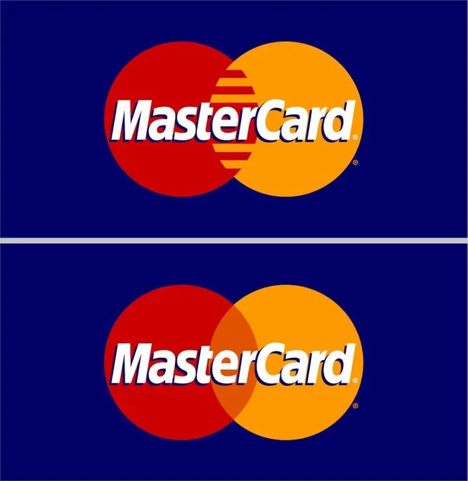 Какая эмблема Mastercard настоящая?
