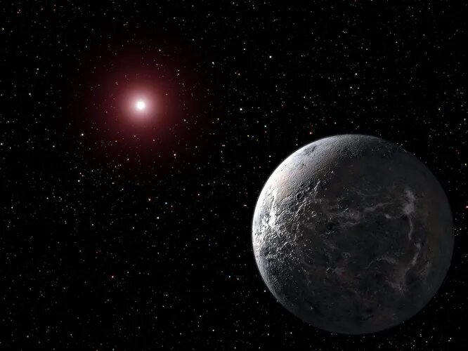OGLE-2005-BLG-390L b планета, знаменитая не только непроизносимым названием. Эта каменная сверхземля, вращающаяся вокруг красного карлика в созвездии Скорпион, самая удалённая из всех известных нам экзопланет. Она находится на расстоянии 28 тысяч световых лет от Земли.
