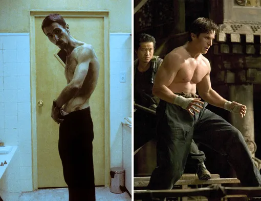 Бэйл не раз за свою кинокарьеру радикально менял физическую форму. В фильме «Машинист» (2003 г.) его герой весит всего 30 кг, затем Бэйлу пришлось стремительно набирать вес для главной роли в «Бэтмен: Начало» (2005 г.)