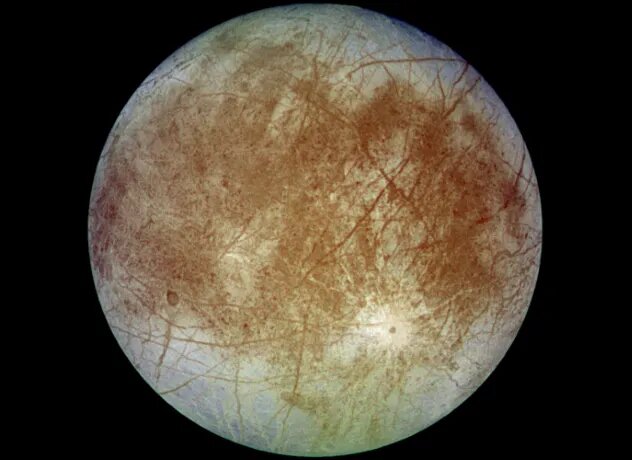 Европа. Эта луна Юпитера один из первых кандидатов на наличие внеземной жизни. Она покрыта плотной ледяной коркой, под которой, возможно, находится бескрайний океан. Внутри Европы плотное каменное ядро, что немаловажно для условий развития жизни. Ближайшее исследование луны НАСА планирует на 2025 год, чтобы определить, какие из теорий могут оказаться реальностью.