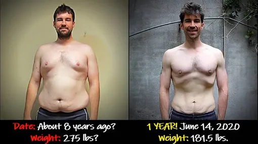 За 8 лет до челленджа Джек весил около 124 килограммов, в июне 2020 года его вес был уже 82 килограмма.