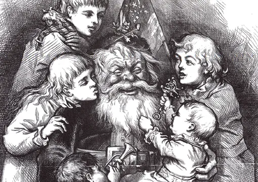 Страшноватый Санта-Клаус работы Томаса Наста