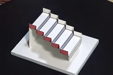 Удивительная оптическая иллюзия: лестница Шредингера в 3D
