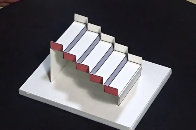 Удивительная оптическая иллюзия: лестница Шредингера в 3D