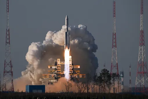 Ракета-носитель «Ангара-А5» впервые стартовала с космодрома Восточный