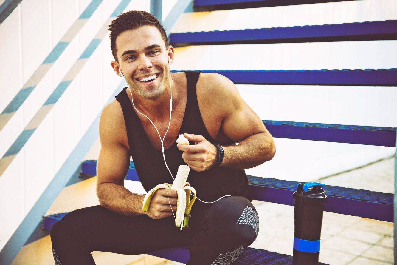 Банан перед тренировкой