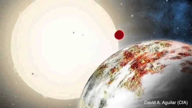 Kepler 10с крупнейшая каменистая планета из найденных на данный момент, размером с Сатурн или Нептун. Она в два с половиной раза больше Земли и примерно в 17 раз тяжелее.