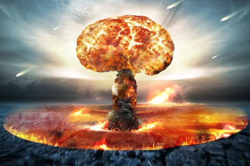 Как будет выглядеть взрыв ядерной бомбы, упавшей на дом?
