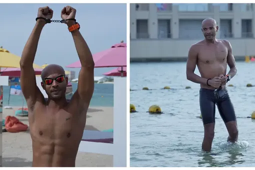 «Он круче Аквамена!»: египтянин в наручниках проплыл 11 км и попал в Книгу рекордов Гиннесса — в это невозможно поверить