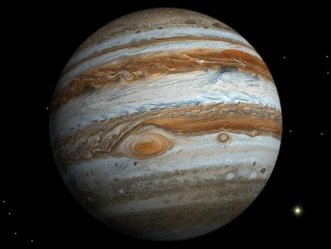 Что было бы, если бы Юпитер превратился в звезду? Астрономы уверены, что крупнейшей планете нашей системы не хватило относительно немного времени и «усилий», чтобы превратиться в настоящую звезду коричневого карлика. Случись это на самом деле, вокруг него воцарился бы хаос, и Земля в нём вряд ли бы уцелела.