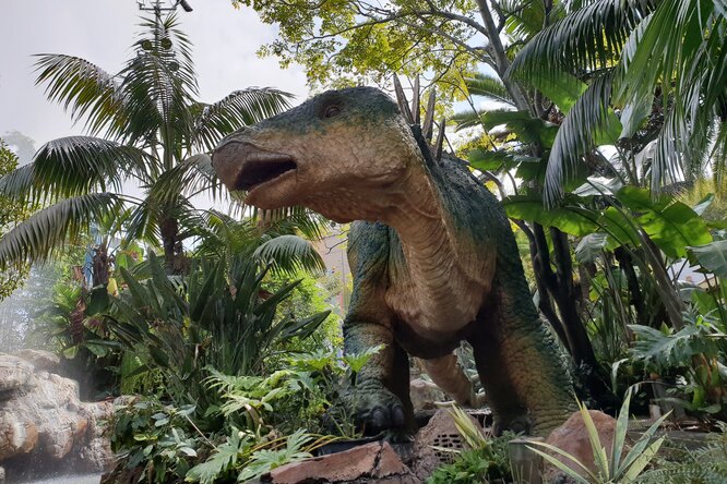 Мальчик решил посмотреть на статую динозавра и нашел внутри труп мужчины