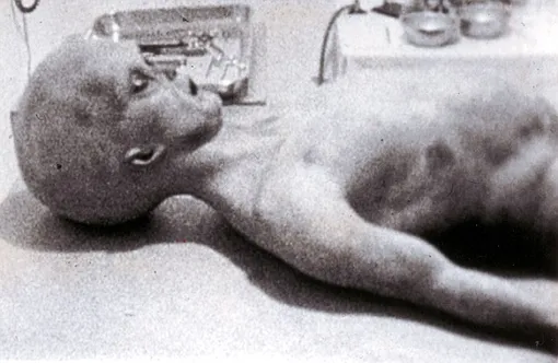 Кадры с изображением пришельца, сделанные в 1947 году в Розуэлле