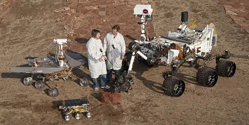 Три успешных ровера NASA (модели): Sojourner, Opportunity, Curiosity