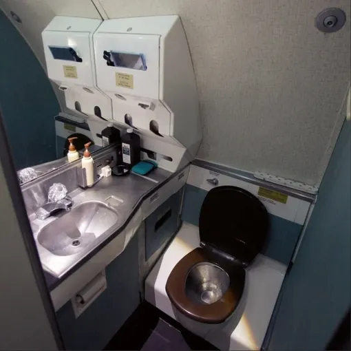 туалет в самолете