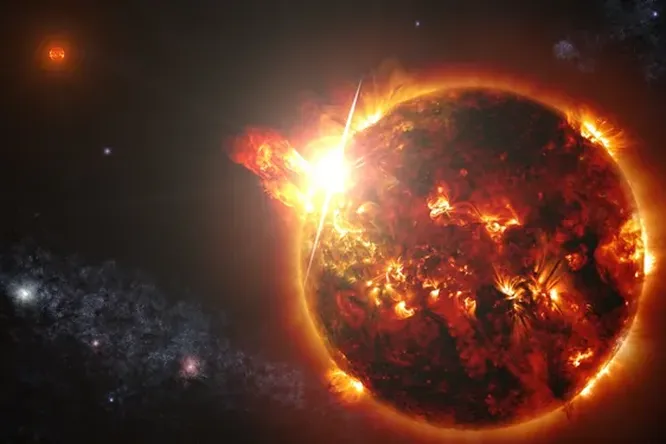 Как маленькая звезда вспыхнула в 10 000 раз ярче Солнца