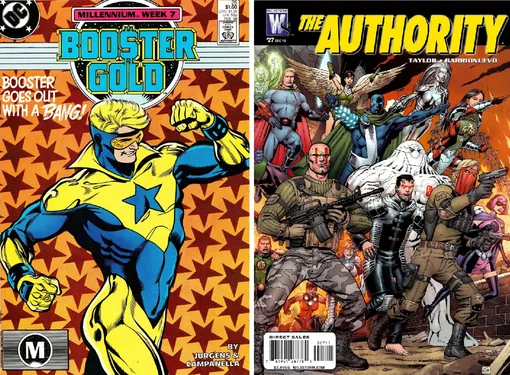 Бустер Голд и команда героев из комикса The Authority