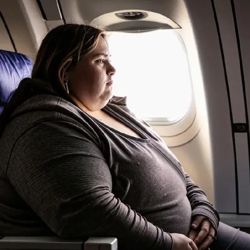 Полная женщина чуть не сгорела от стыда в самолете: это мотивировало ее похудеть на 70 кг
