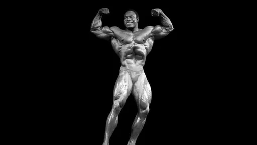 Параметры чемпиона Мистер Олимпия Ли Хейни: рост 180 сантиметров, вес 112 килограммов, объем бицепса 54 сантиметра.