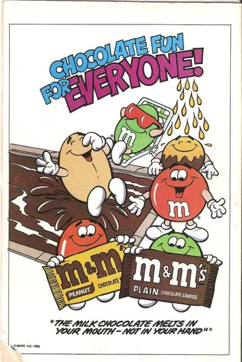 Конфеты M&M's очень быстро приобрели конкурентов и подражателей. В результате в 1950-х на оригинальных конфетах появились буквы «M». В то же время появляется слоган: «Ищите М на каждой штучке»