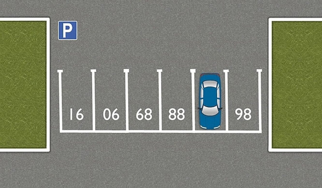 Хитрое место 2. Задачка с парковочным местом. Головоломка номер парковочного места. Загадка про номер парковочного места. Загадка с парковочным местом.