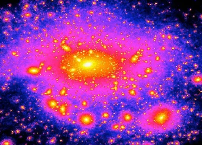 В 300 тысячах световых лет от центра Млечного пути находится галактика-спутник, которая практически полностью состоит из темной материи и газа. Свидетельства ее существования ученые обнаружили в 2009 году. И только несколько месяцев назад астрономам удалось найти в этом скопище темной материи четыре звезды возрастом 100 млн лет.