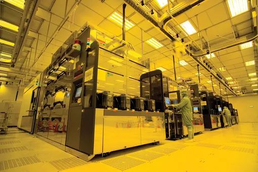 Производство полупроводников на заводе компании Taiwan Semiconductor Manufacturing Company Limited