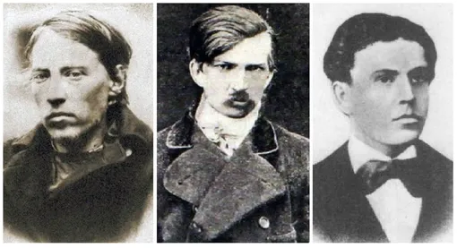 Дмитрий Каракозов, Александр Соловьев и Игнатий Гриневицкий, убивший императора
