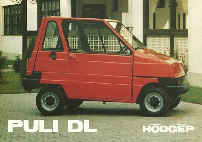 Puli микрокар, производившийся с 1986 по начало 2000-х сперва с бензиновым, а позже с электрическим двигателем. Интересно, что при сборке использовались детали от koda, ВАЗ и Polski Fiat.
