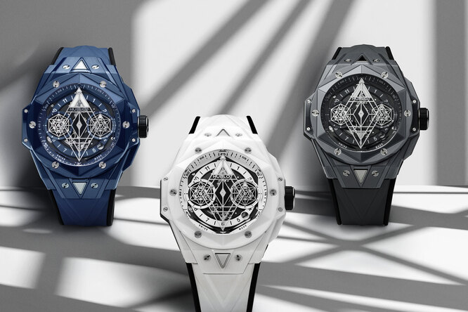 Красочное трио: Hublot и лондонская тату-студия Sang Bleu представили новые модели из керамики