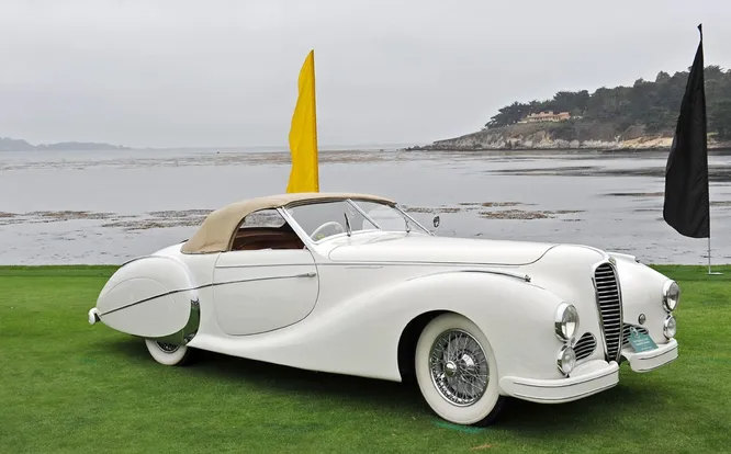 1949 год, Delahaye 135M Cabriolet, кузов работы Жака Саучика.