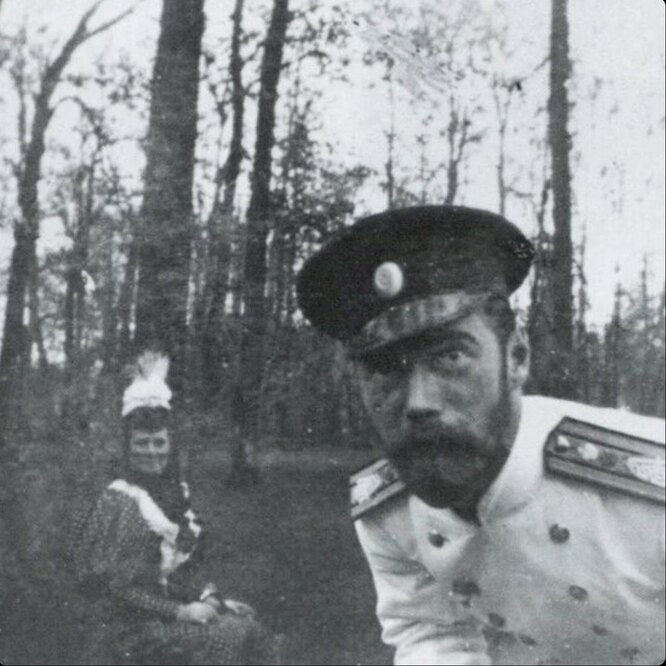 Селфи Николая II Николай II фотографируется