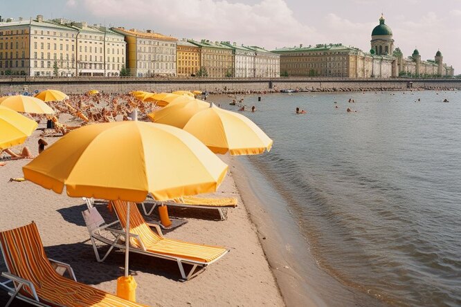 Санкт-Петербург с пальмами и солнцем: нейросеть превратила мрачный город в курорт — вам точно стоит это увидеть!