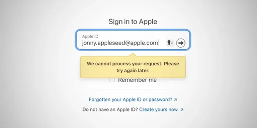 Apple ID не активируется даже с правильным паролем