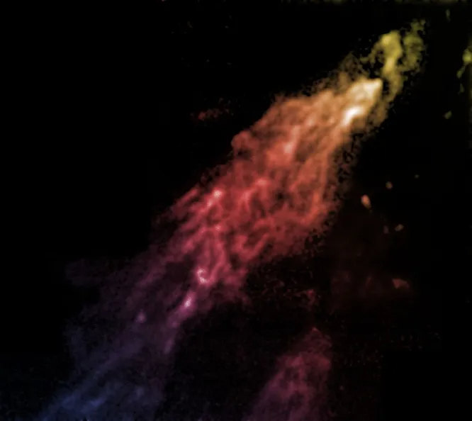 Облако Смит представляет собой гигантское скопление газообразного водорода, которое в миллионы раз тяжелее Солнца. Его протяженность   11 тысяч световых лет, а ширина   2,5 тысячи лет. По форме облако напоминает торпеду, и по сути   тоже: облако мчится к нашей галактике и врежется в Млечный путь примерно через 27 млн лет. 