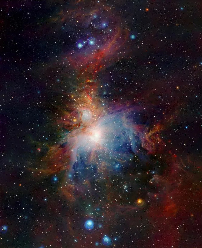 ESO/J. EMERSON/VISTAТуманность Ориона, 2006. Снятая инфракрасным телескопом VISTA Паранальской обсерватории в Чили