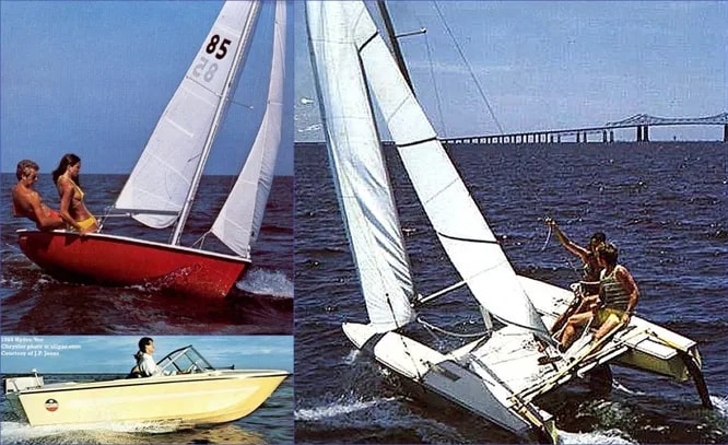 Chrysler Boats. Многие автомобильные фирмы в своё время производили двигатели для судов, но почти никто не занимался выпуском лодок целиком. Chrysler решили рискнуть, основав подразделение Chrysler Boats, создававшее лодки с 1965 года и к 1970 ставшее серьёзным игроком на лодочном рынке с 43 различными моделями. К 1980, впрочем, Chrysler Boats были проданы и распущены.