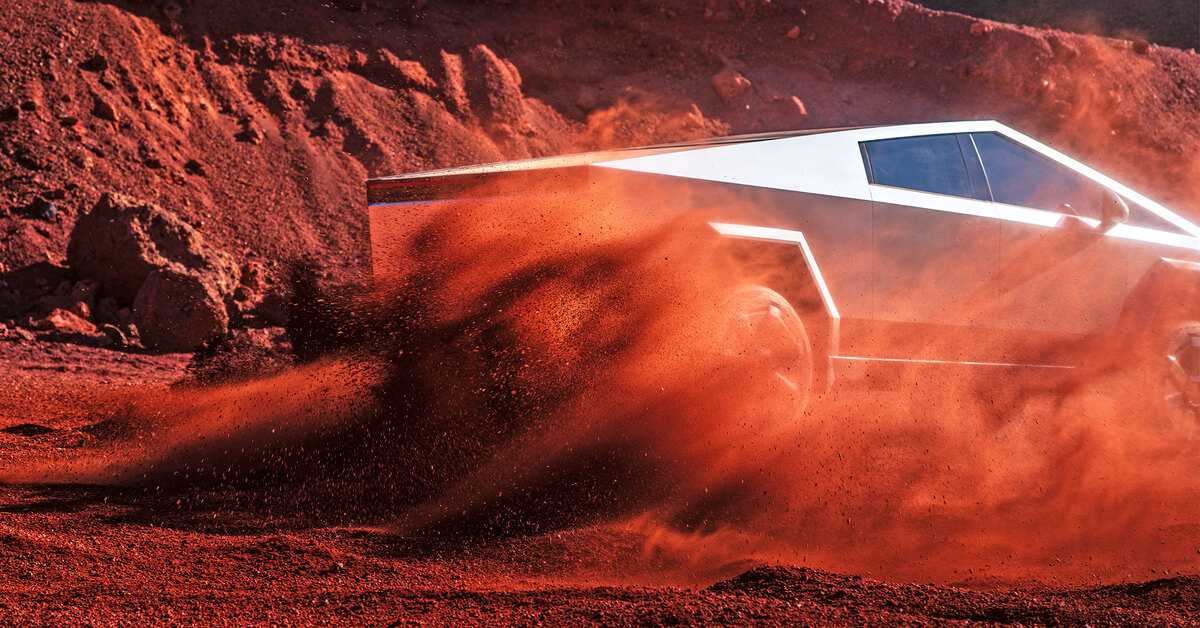 Cybertruck от Tesla снова не может справиться с бездорожьем: на помощь ...