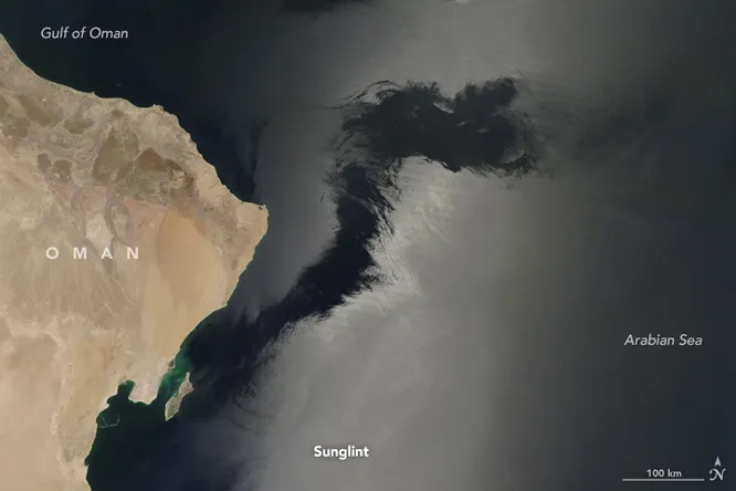 Что за странные черные щупальца появляются в Аравийском море?
