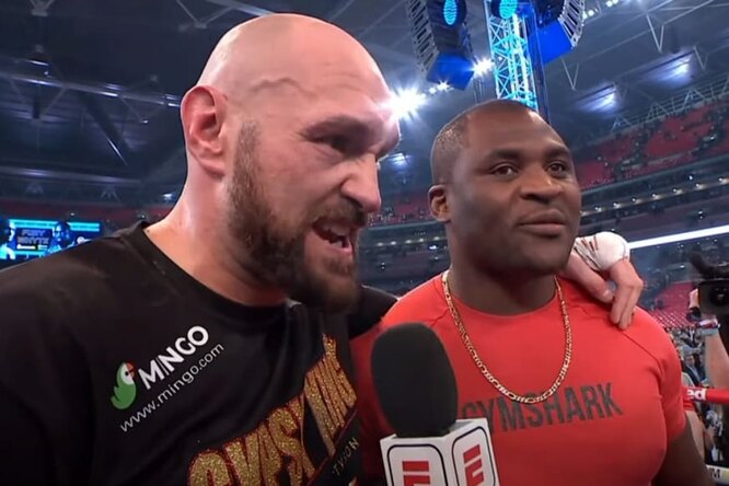 Тайсон Фьюри подерется с экс-чемпионом UFC Фрэнсисом Нганну: супербой в боксе все-таки состоится Тайсон Фьюри подерется с экс-чемпионом UFC Фрэнсисом Нганну: супербой в боксе все-таки состоится