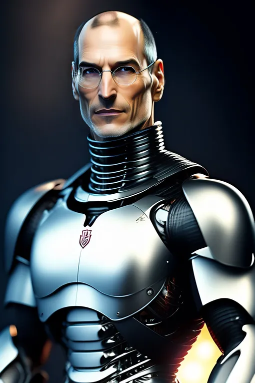 Портрет Стива Джобса, созданный нейросетью