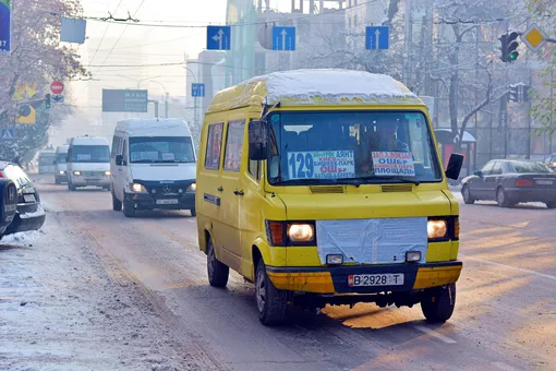 Маршрутное такси – самый популярный вид транспорта в Бишкеке