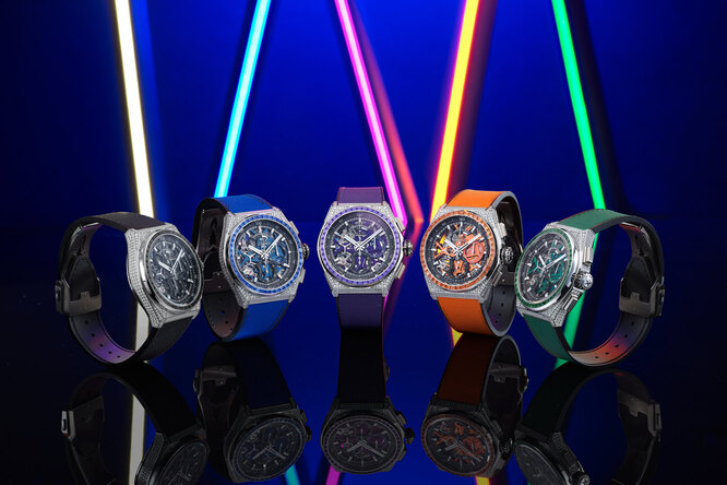 Твердая пятерка: часы Zenith DEFY 21 Spectrum с драгоценными камнями Твердая пятерка: часы Zenith DEFY 21 Spectrum с драгоценными камнями