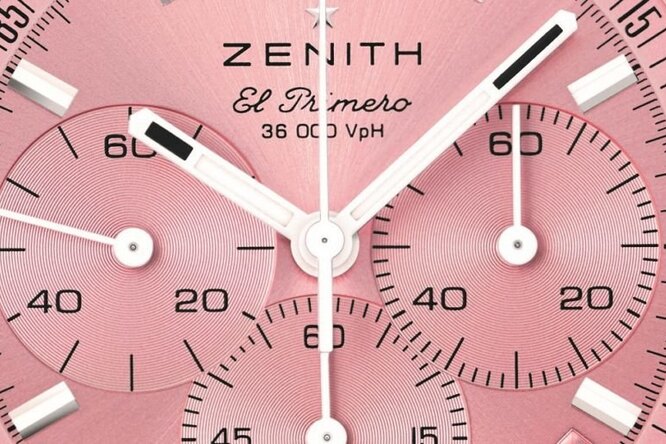 Розовый – хит сезона: швейцарская мануфактура Zenith представила хронограф Chronomaster Original Pink