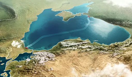 «Турецкий поток» связывает побережье Краснодарского края и европейскую часть Турции.