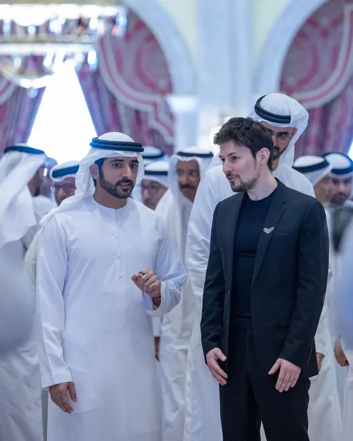 Павел Дуров на встрече с шейхами Дубая