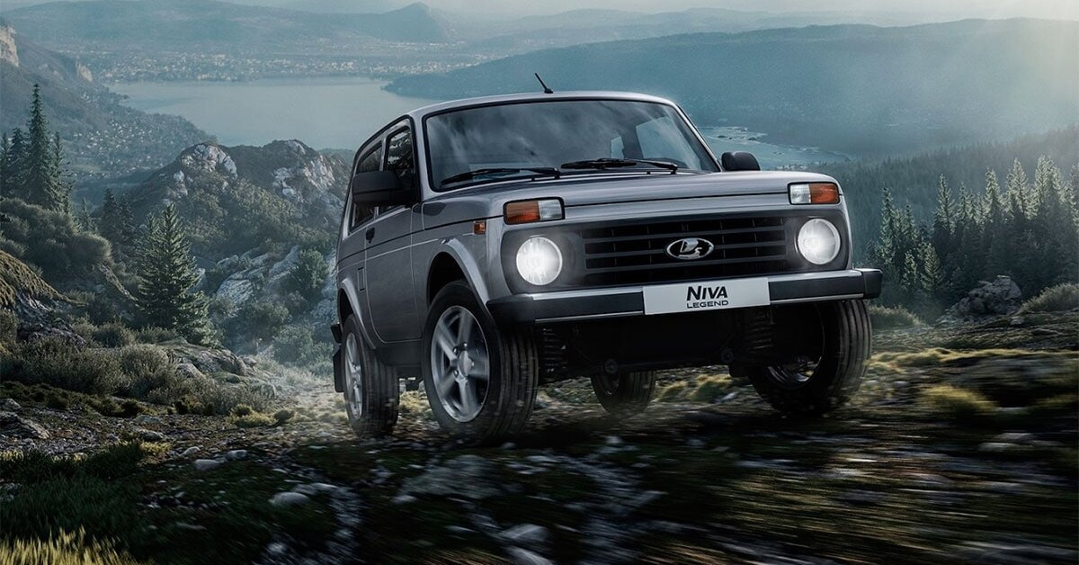 Лада 4x4 Нива в лесу