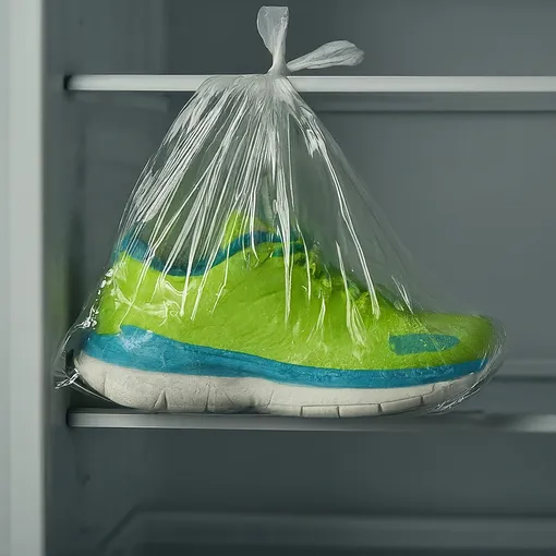 Положите обувь в холодильник, чтобы избавиться от плохого запаха