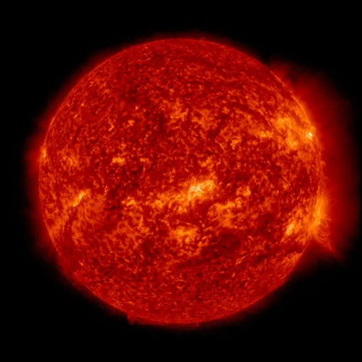 Фотография переходного слоя Солнца